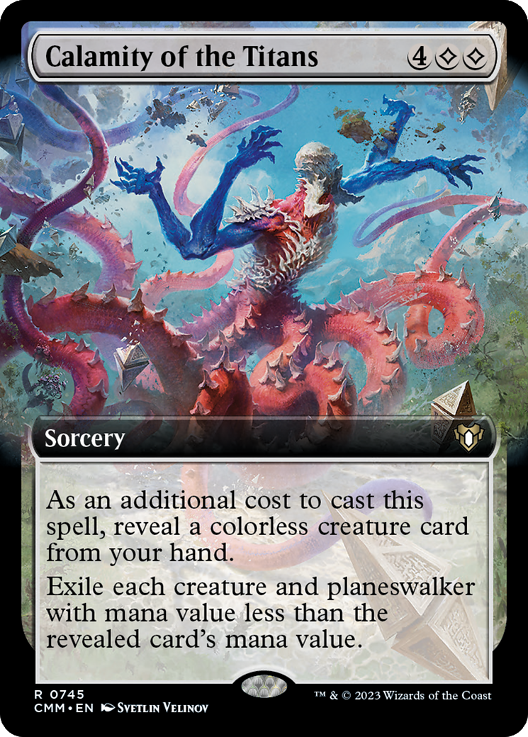 Calamity of the Titans (Extended Art) [Commander Masters] | Boutique FDB TCG