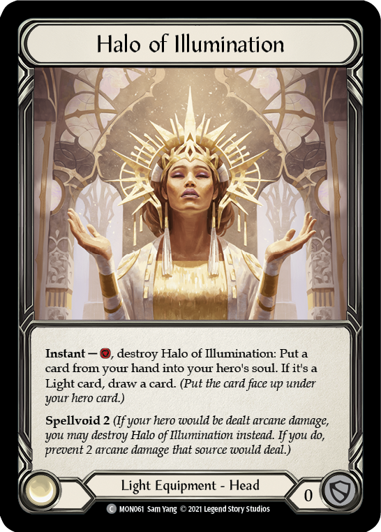Halo of Illumination [MON061-CF] (Monarch)  1st Edition Cold Foil | Boutique FDB TCG