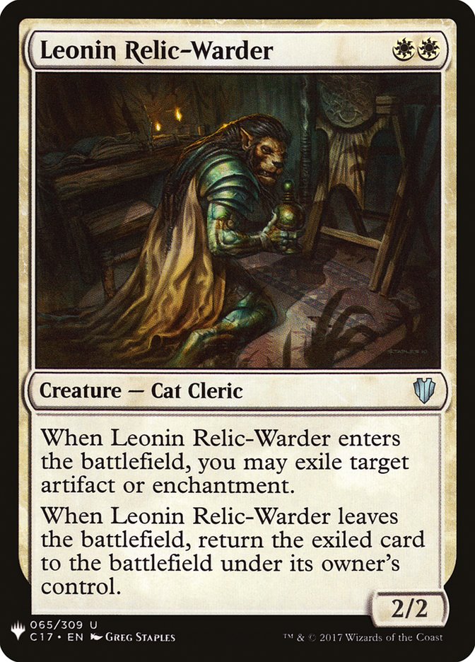 Leonin Relic-Warder [Mystery Booster] | Boutique FDB TCG