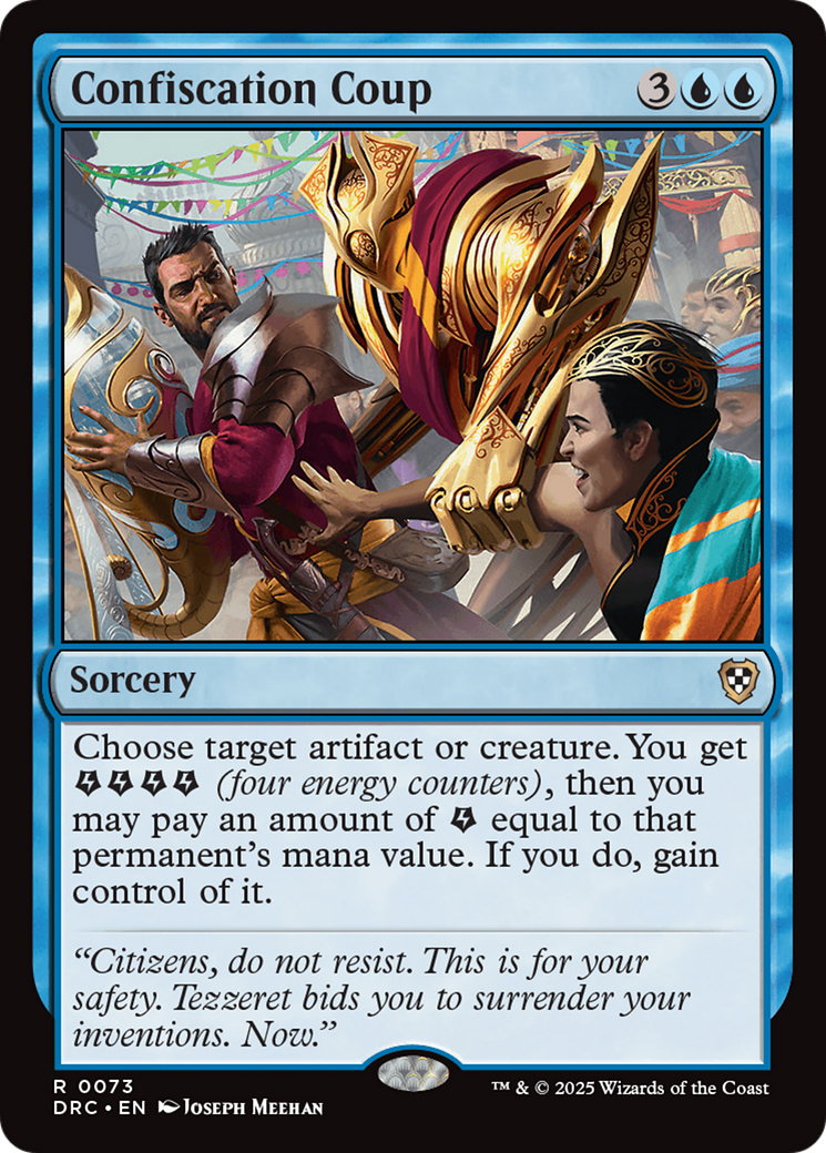 Confiscation Coup [Aetherdrift Commander] | Boutique FDB TCG