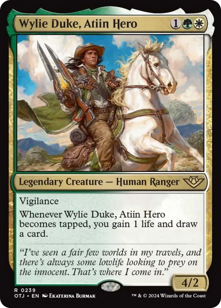 Wylie Duke, Atiin Hero [Outlaws of Thunder Junction] | Boutique FDB TCG