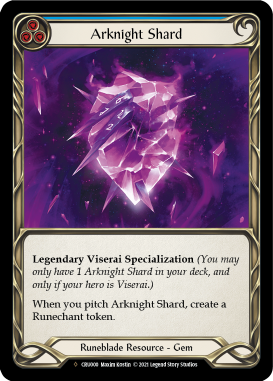 Arknight Shard [U-CRU000] (Crucible of War Unlimited)  Unlimited Rainbow Foil | Boutique FDB TCG