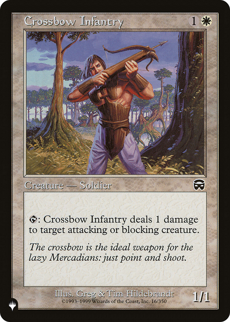 Crossbow Infantry [The List] | Boutique FDB TCG