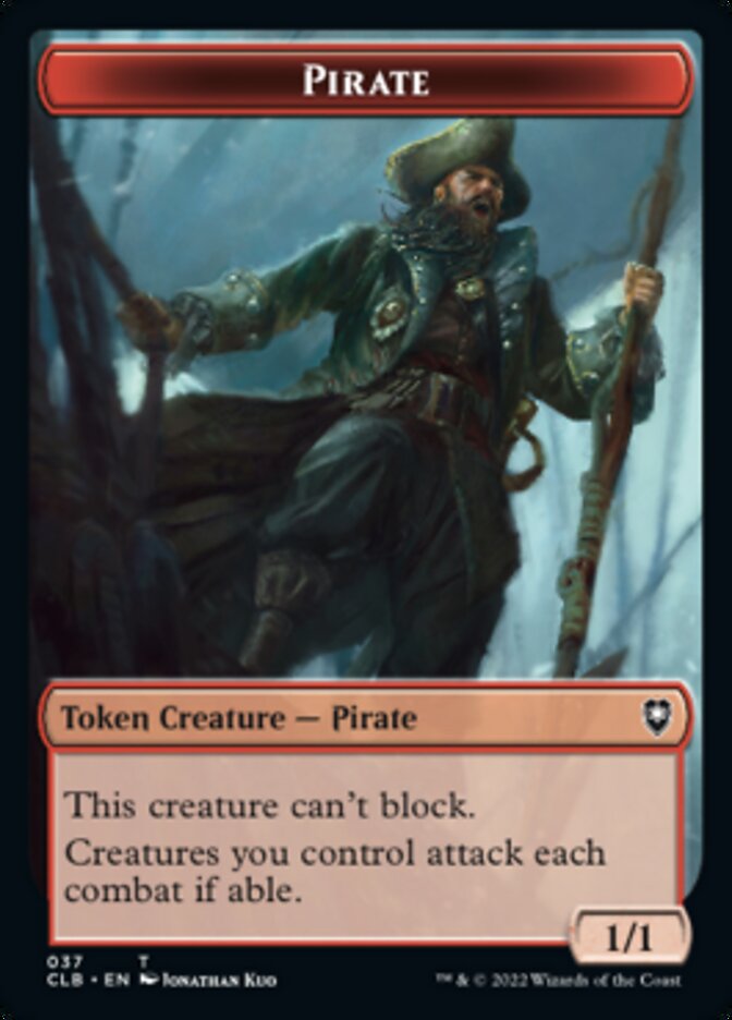 Pirate // Goblin Double-Sided Token [Commander Legends: Battle for Baldur's Gate Tokens] | Boutique FDB TCG