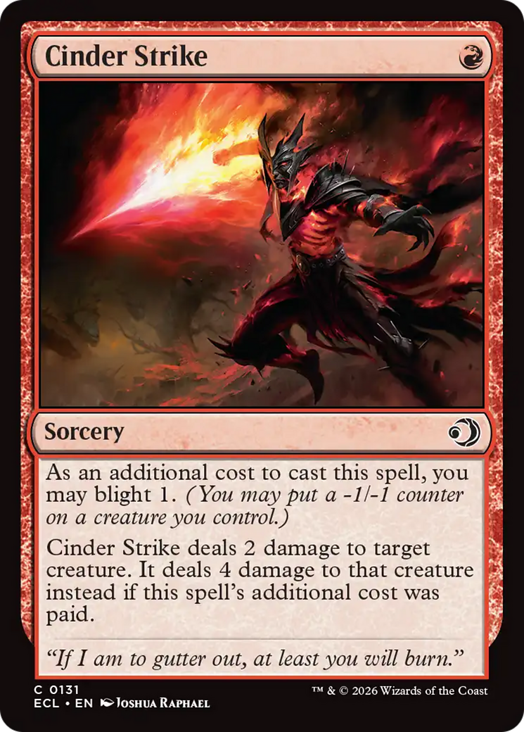 Cinder Strike [Lorwyn Eclipsed] | Boutique FDB TCG