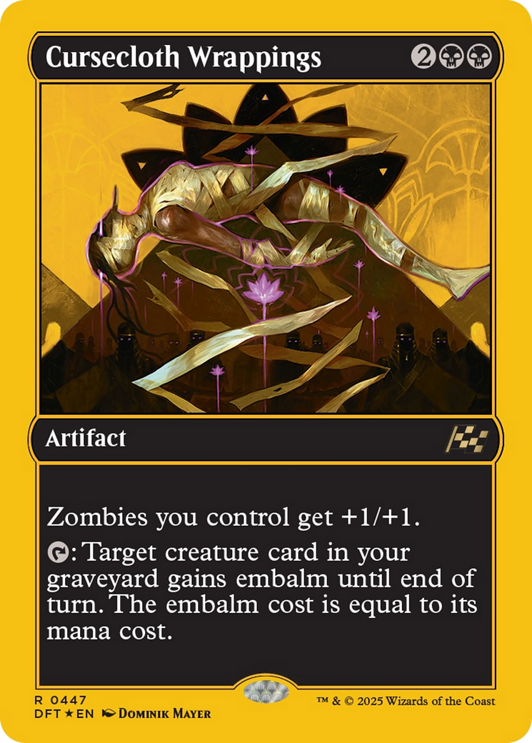 Cursecloth Wrappings (First-Place Foil) [Aetherdrift] | Boutique FDB TCG