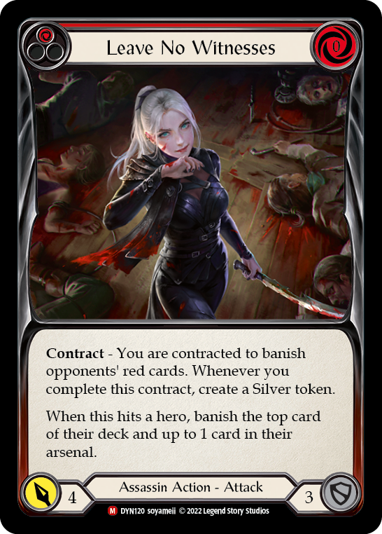 Leave No Witnesses [DYN120] (Dynasty)  Rainbow Foil | Boutique FDB TCG