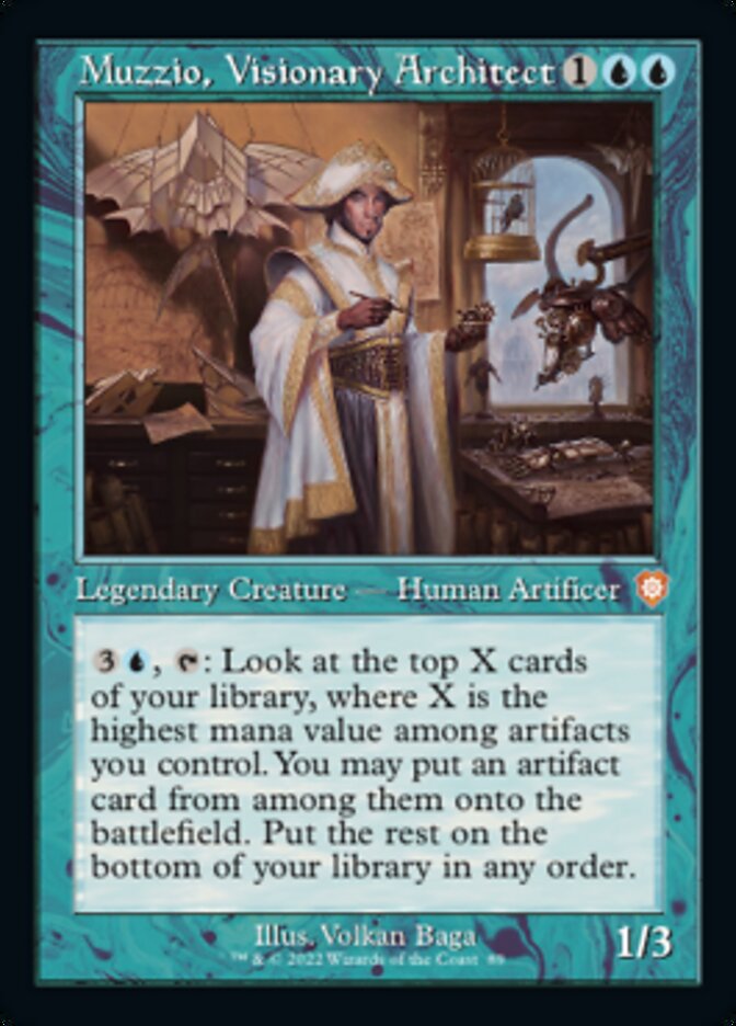 Muzzio, Visionary Architect (Retro) [The Brothers' War Commander] | Boutique FDB TCG