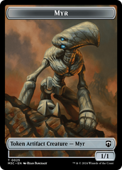 Construct // Myr Double-Sided Token [Modern Horizons 3 Commander Tokens] | Boutique FDB TCG