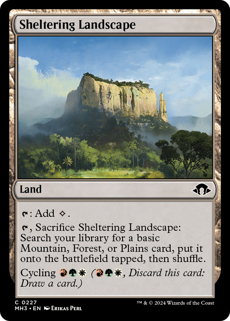 Sheltering Landscape [Modern Horizons 3] | Boutique FDB TCG