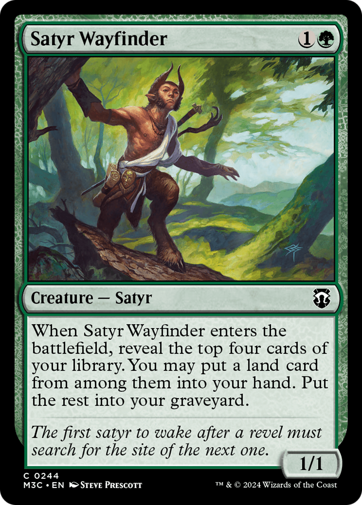 Satyr Wayfinder (Ripple Foil) [Modern Horizons 3 Commander] | Boutique FDB TCG