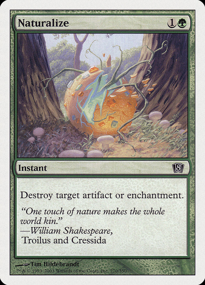 Naturalize (8th Edition) [Oversize Cards] | Boutique FDB TCG