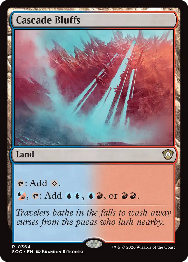 Cascade Bluffs [Secrets of Strixhaven Commander] | Boutique FDB TCG