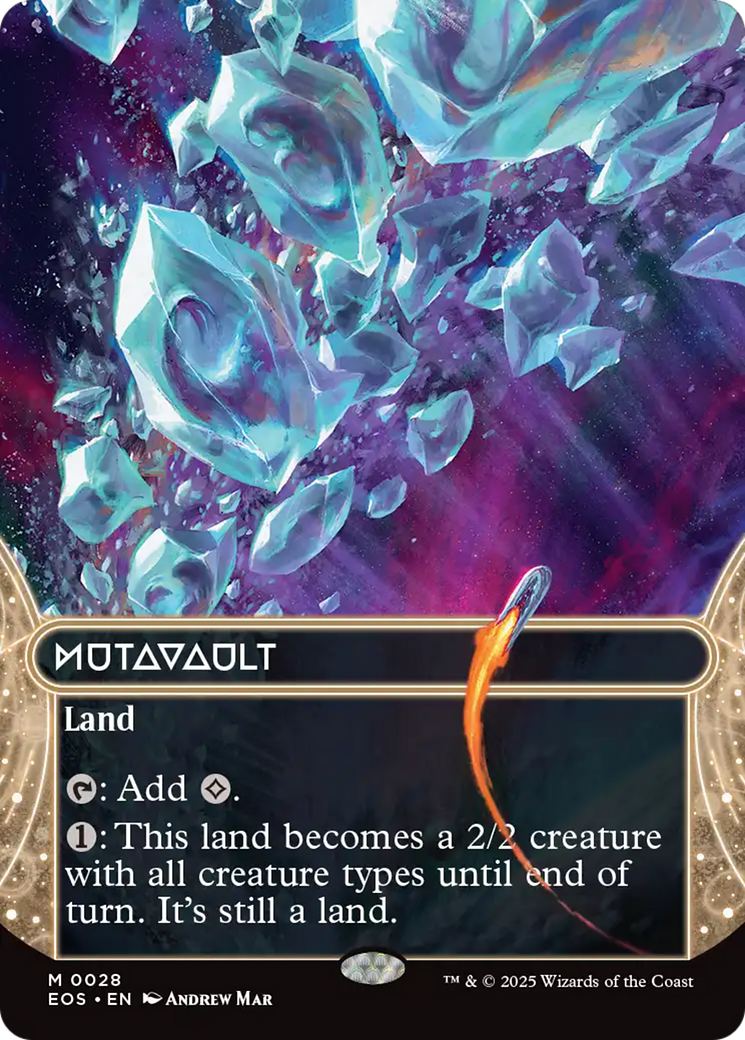 Mutavault (0028) (Borderless) [Edge of Eternities: Stellar Sights] | Boutique FDB TCG