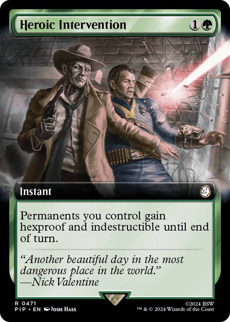 Heroic Intervention (Extended Art) [Fallout] | Boutique FDB TCG