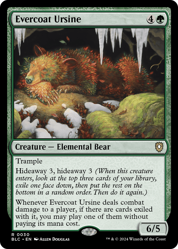 Evercoat Ursine [Bloomburrow Commander] | Boutique FDB TCG