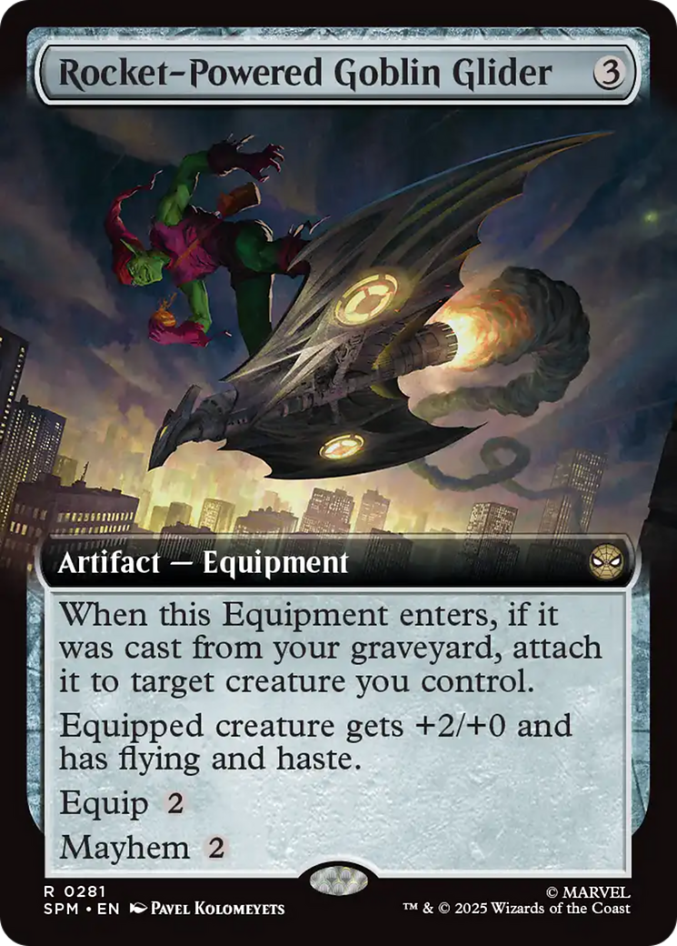 Rocket-Powered Goblin Glider (Extended Art) [Marvel's Spider-Man] | Boutique FDB TCG