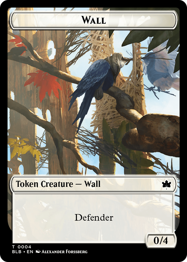 Wall Token [Bloomburrow Tokens] | Boutique FDB TCG