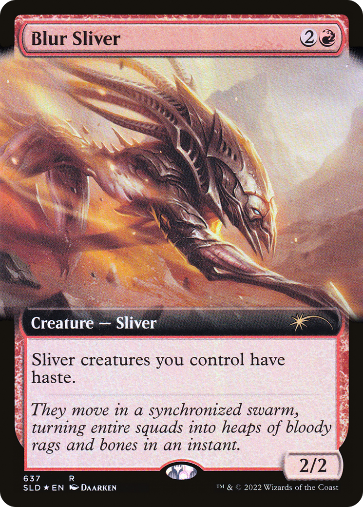 Blur Sliver (Extended Art) [Secret Lair Drop Promos] | Boutique FDB TCG