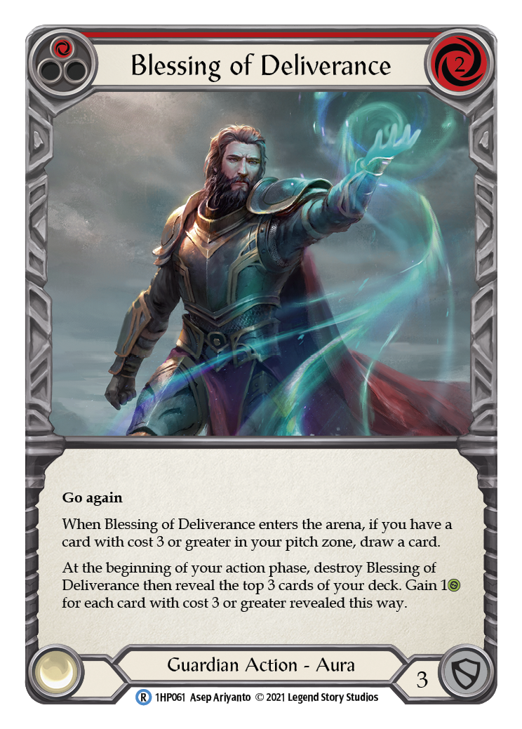 Blessing of Deliverance (Red) [1HP061] (History Pack 1) | Boutique FDB TCG