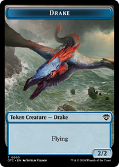 Drake // Soldier (0026) Double-Sided Token [Outlaws of Thunder Junction Commander Tokens] | Boutique FDB TCG