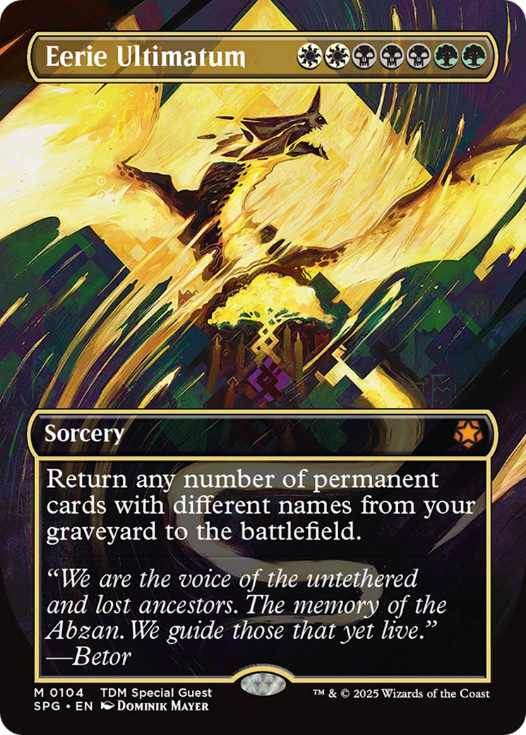 Eerie Ultimatum (Borderless) [Tarkir: Dragonstorm Special Guests] | Boutique FDB TCG