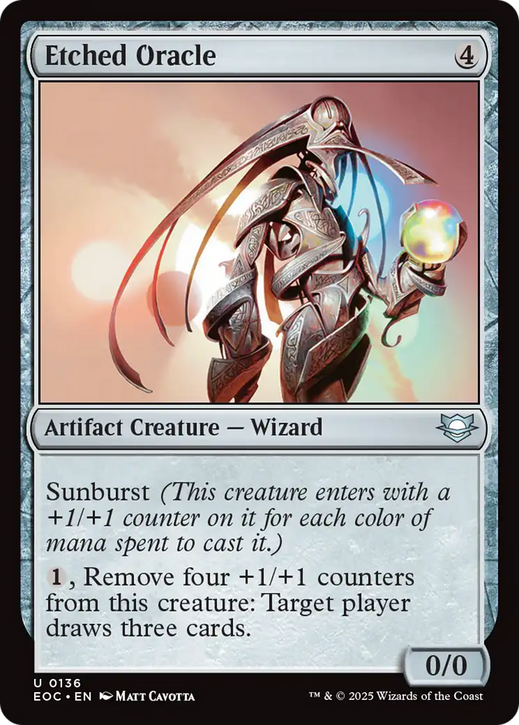 Etched Oracle [Edge of Eternities Commander] | Boutique FDB TCG