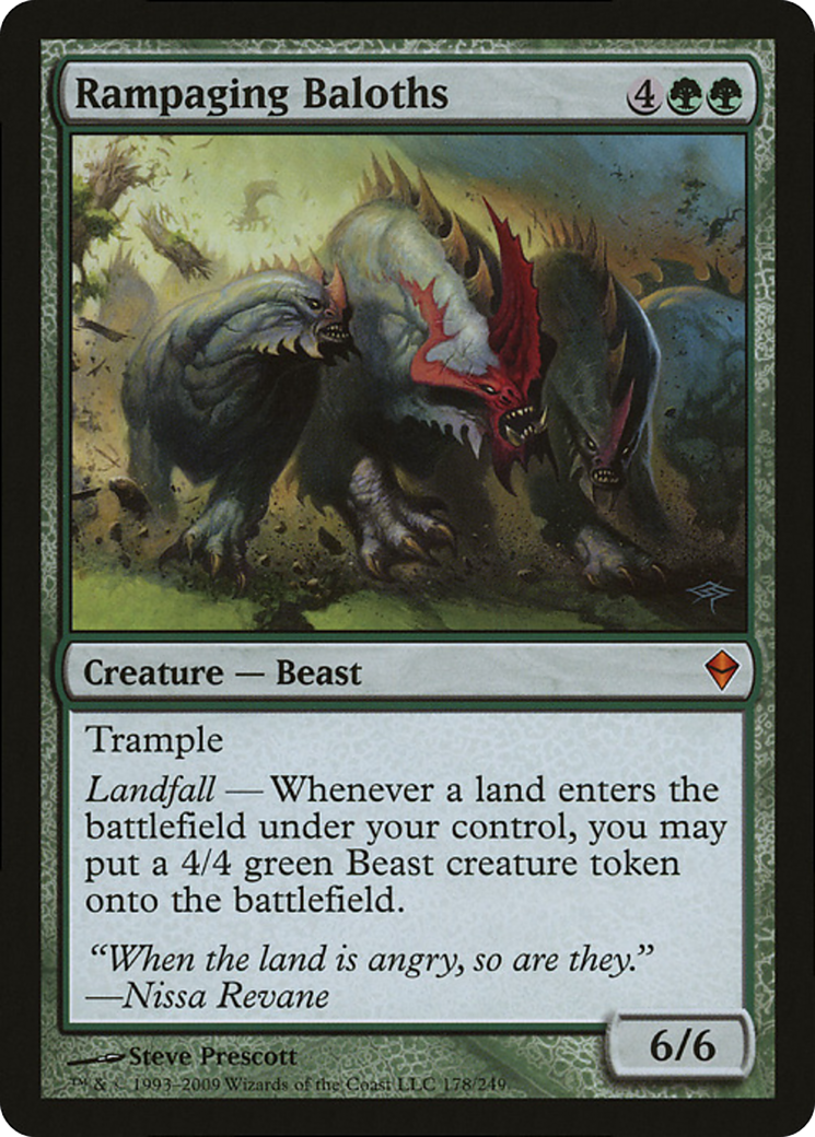 Rampaging Baloths (Zendikar) (Oversized) [Oversize Cards] | Boutique FDB TCG