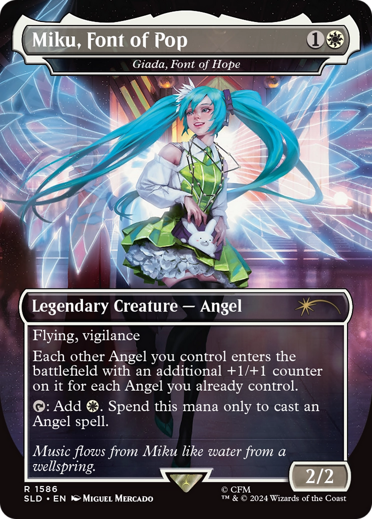 Miku, Font of Pop - Giada, Font of Hope (Rainbow Foil) [Secret Lair Drop Series] | Boutique FDB TCG