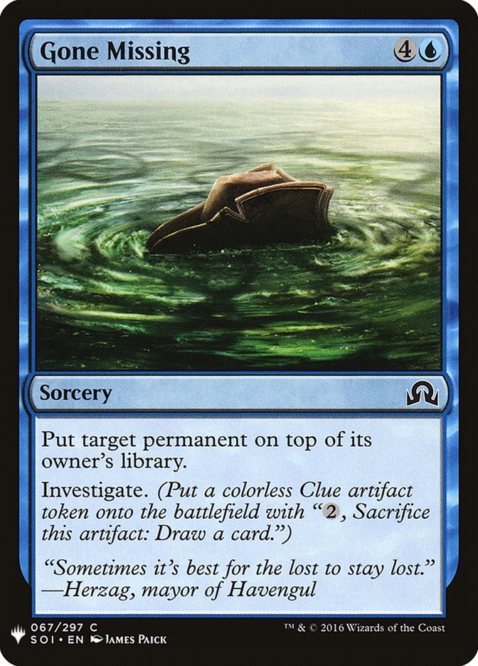 Gone Missing [Mystery Booster] | Boutique FDB TCG
