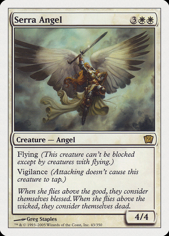 Serra Angel (9th Edition) [Oversize Cards] | Boutique FDB TCG