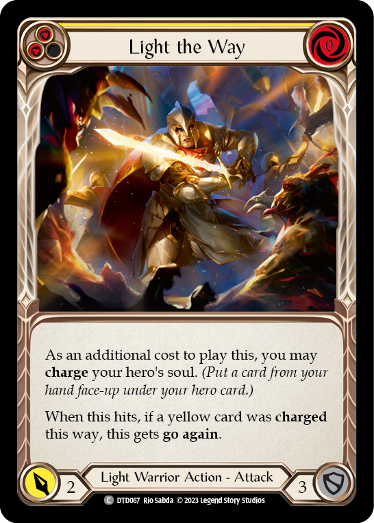 Light the Way (Yellow) [DTD067] (Dusk Till Dawn) | Boutique FDB TCG