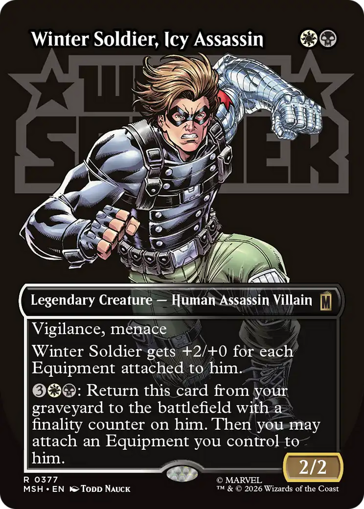 Winter Soldier, Icy Assassin (Borderless) [Marvel Super Heroes] | Boutique FDB TCG