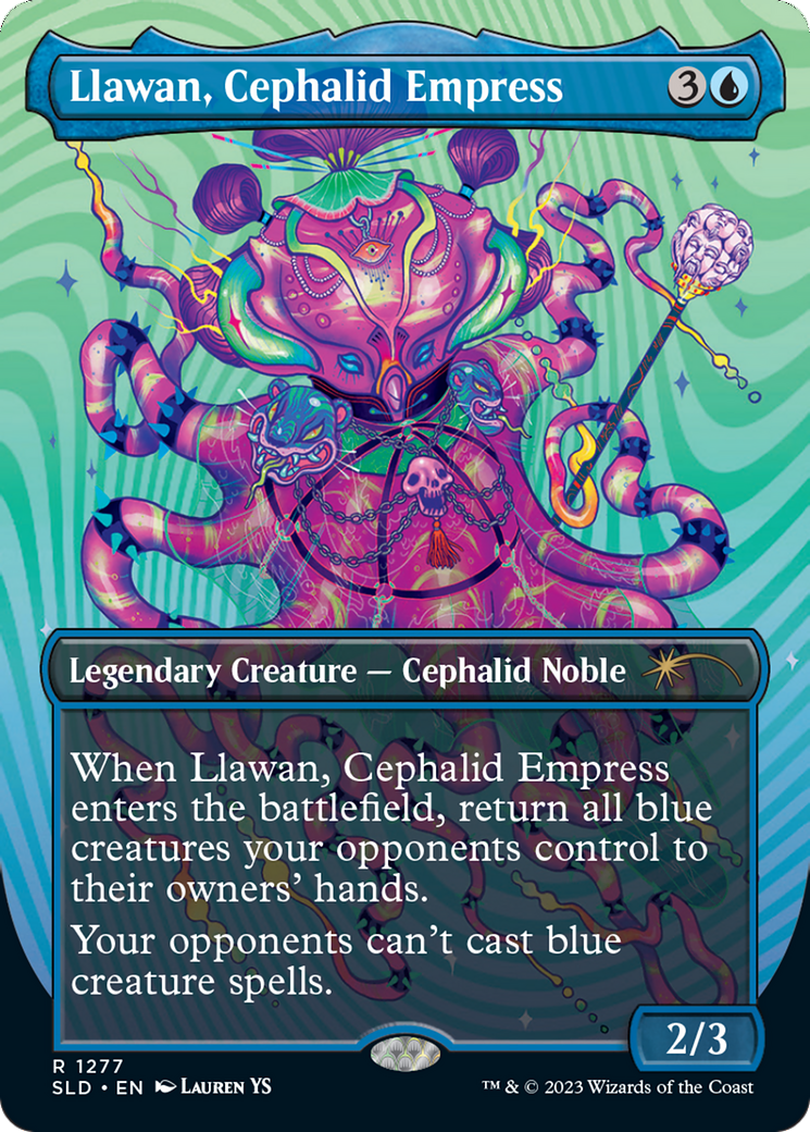 Llawan, Cephalid Empress (Borderless) [Secret Lair Drop Series] | Boutique FDB TCG