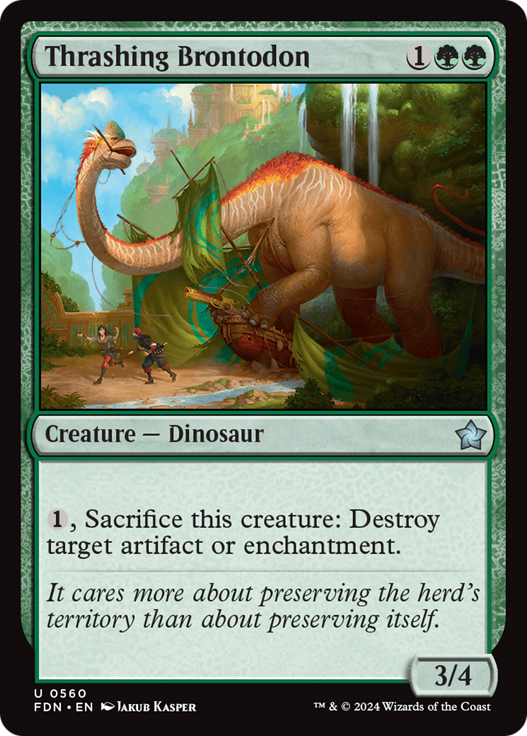 Thrashing Brontodon [Foundations] | Boutique FDB TCG