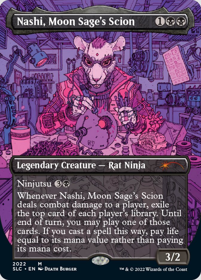 Nashi, Moon Sage's Scion (Borderless) [Secret Lair Countdown Kit] | Boutique FDB TCG