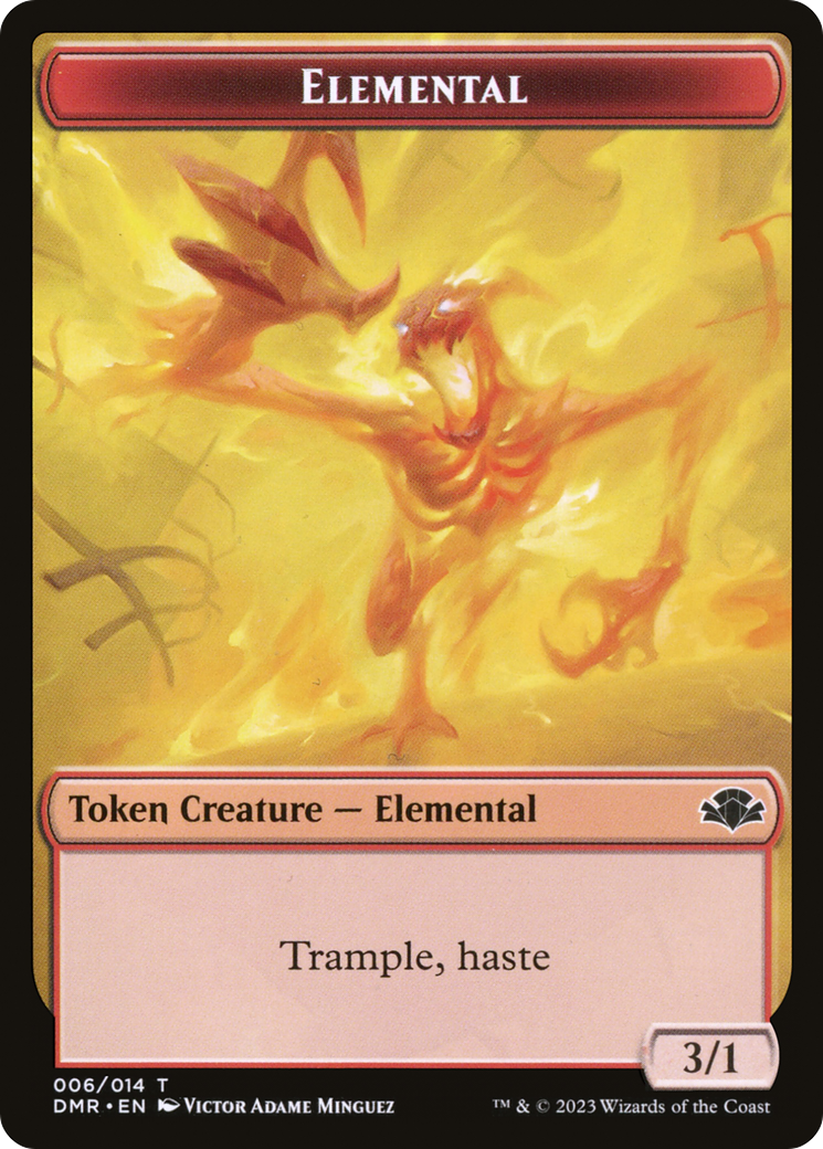 Elemental Token [Dominaria Remastered Tokens] | Boutique FDB TCG