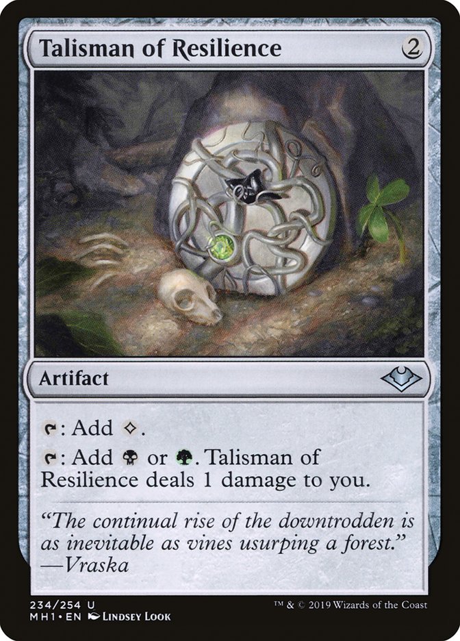 Talisman of Resilience [Modern Horizons] | Boutique FDB TCG