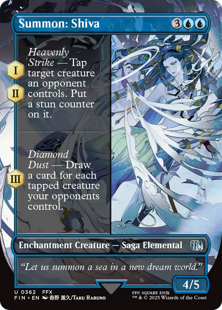 Summon: Shiva (Borderless) [FINAL FANTASY] | Boutique FDB TCG