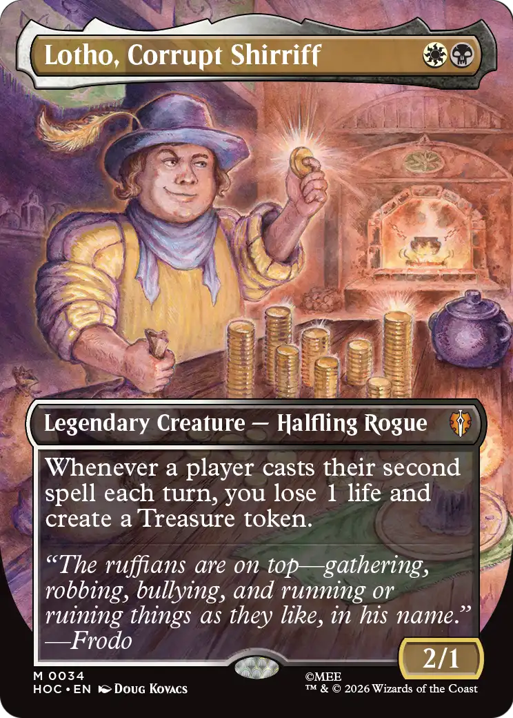 Lotho, Corrupt Shirriff (Borderless) [The Hobbit: Eternal-Legal] | Boutique FDB TCG