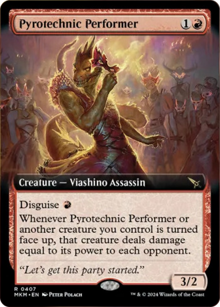 Pyrotechnic Performer (Extended Art) [Murders at Karlov Manor] | Boutique FDB TCG