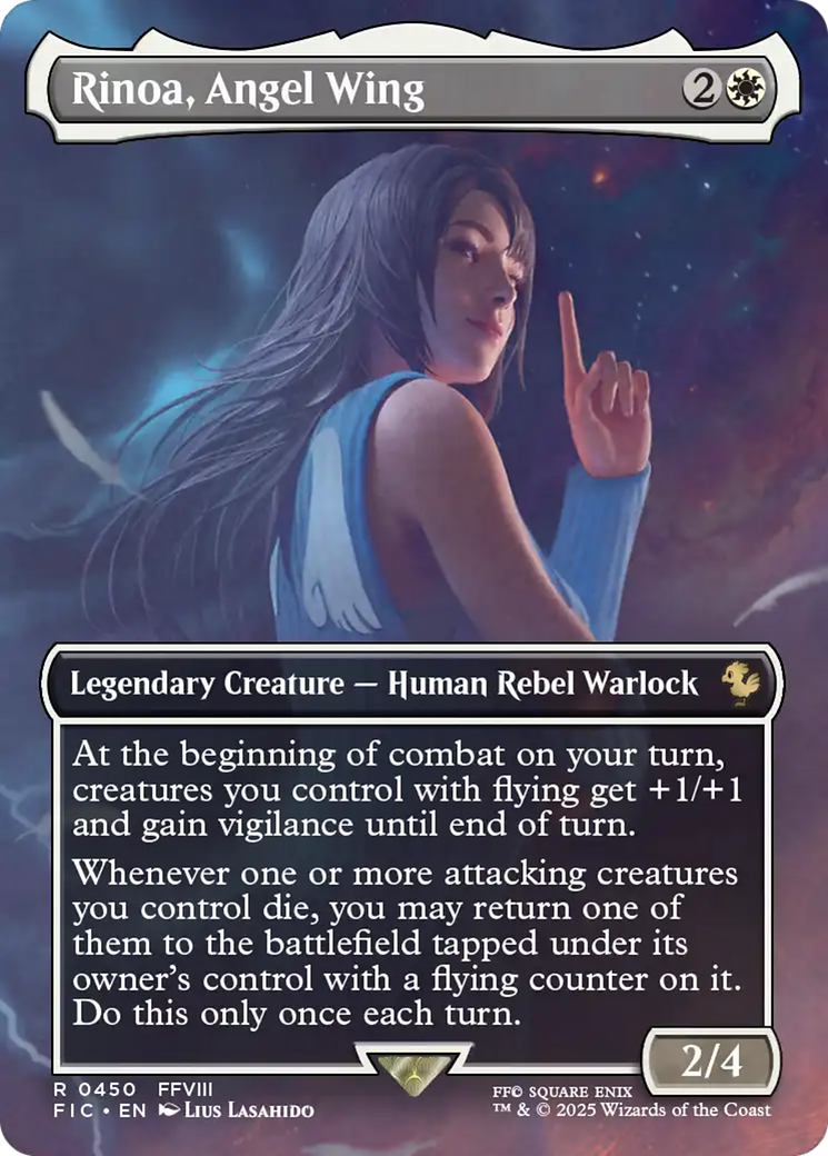 Rinoa, Angel Wing (Borderless) [FINAL FANTASY Commander] | Boutique FDB TCG