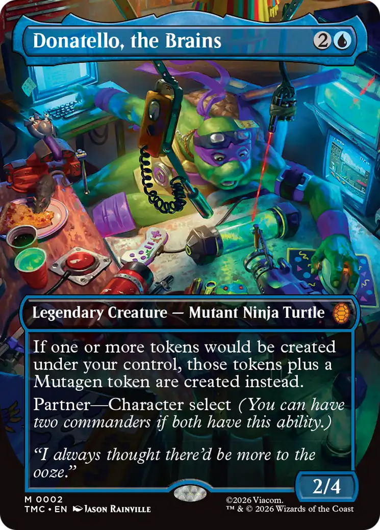 Donatello, the Brains (Borderless) [Teenage Mutant Ninja Turtles Commander] | Boutique FDB TCG