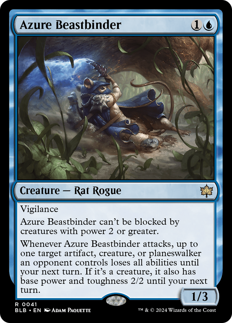 Azure Beastbinder [Bloomburrow] | Boutique FDB TCG