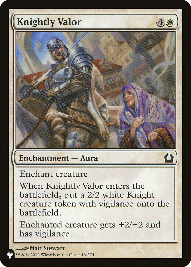 Knightly Valor [The List Reprints] | Boutique FDB TCG