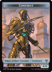 Construct // Golem (0013) Double-Sided Token [Aetherdrift Commander Tokens] | Boutique FDB TCG