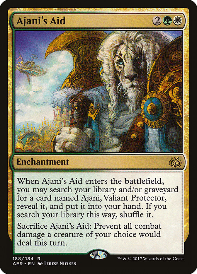 Ajani's Aid [Aether Revolt] | Boutique FDB TCG