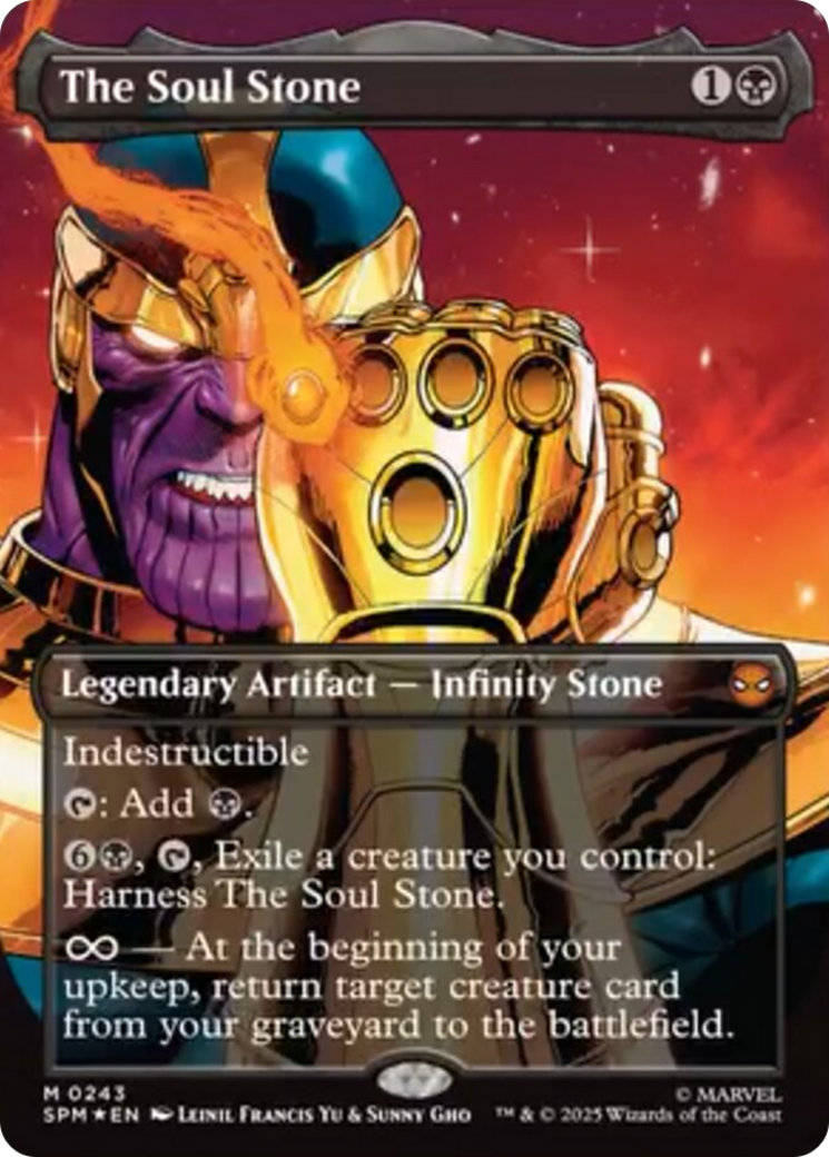 The Soul Stone (Borderless) [Marvel's Spider-Man] | Boutique FDB TCG