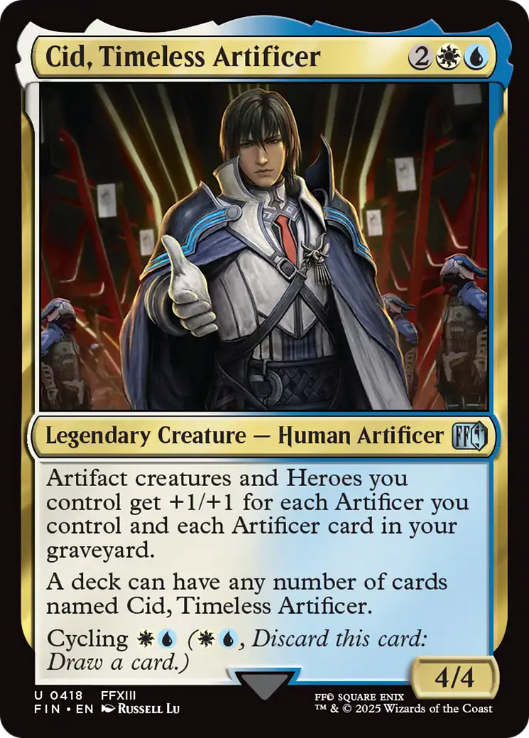 Cid, Timeless Artificer (0418) [FINAL FANTASY] | Boutique FDB TCG