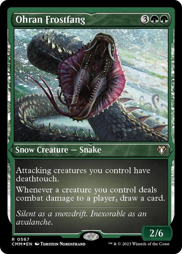 Ohran Frostfang (Foil Etched) [Commander Masters] | Boutique FDB TCG